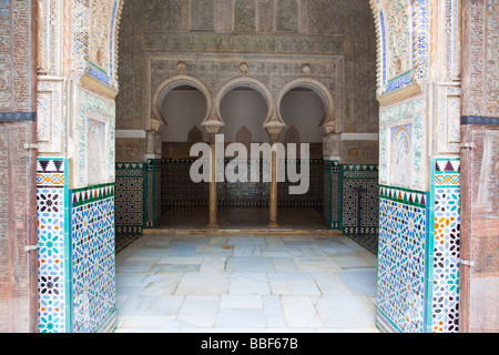 Salon De Los Embajadores in Alcazar of Seville Spain Stock Photo