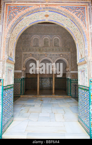 Salon De Los Embajadores in Alcazar of Seville Spain Stock Photo