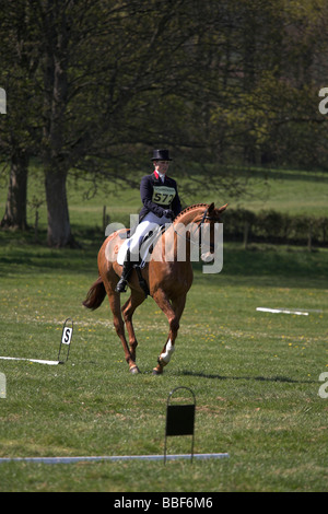 Zara Phillips at Powderham Castle horse eventing competition 2009 day 2 Stock Photo
