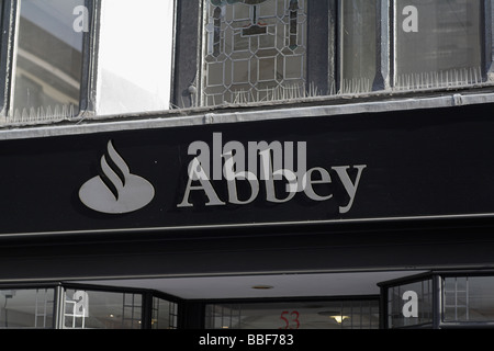 Abbey National high street bank st building society branch in Exeter City Centre Stock Photo
