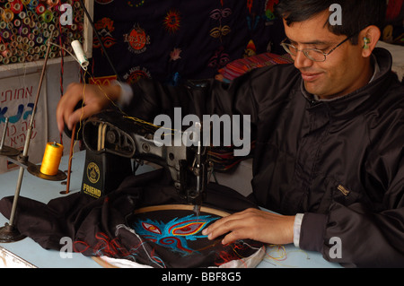 Local nepalese people in Pokhara, NEPAL Stock Photo