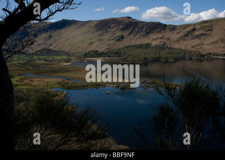 The Lake District. Photo taken form Surprise View above Derwentwater looking south west. Stock Photo