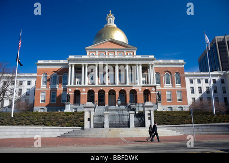 Massachusetts State House in Boston Stock Photo