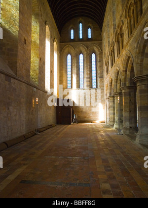 Inside Brinkburn Priory, near Rothbury in Northumberland England UK Stock Photo