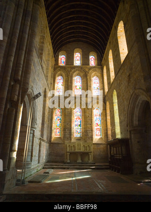 The inside of Brinkburn Priory, near Rothbury in Northumberland England UK Stock Photo