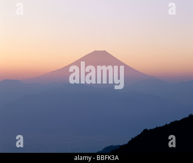 Mt.Fuji And Morning Glow Stock Photo