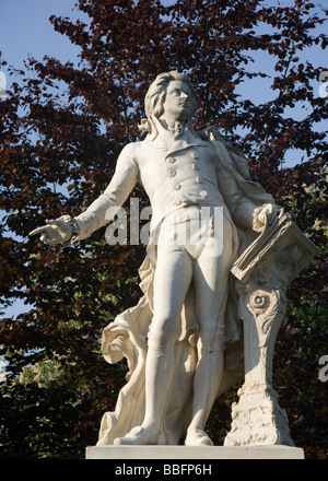 Mozart statue in Vienna Stock Photo