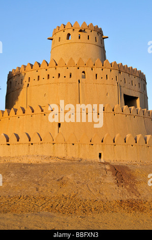 Tower of the Al Jahili Fort, Al Ain, Abu Dhabi, United Arab Emirates, Arabia, the Orient, Middle East Stock Photo