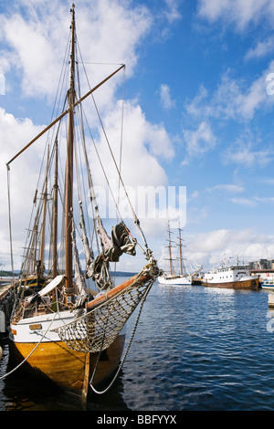 A sailboat on oslofjord Stock Photo
