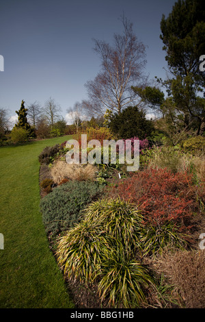 Spring Planting - RHS Hyde Hall Gardens,Essex Stock Photo