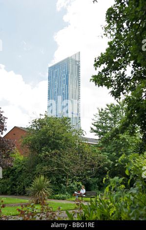 Manchester City Centre Beetham Tower Stock Photo