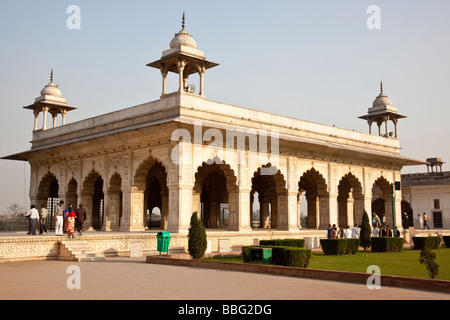 Diwan i Khas Inside the Red Fort in Old Delhi India Stock Photo
