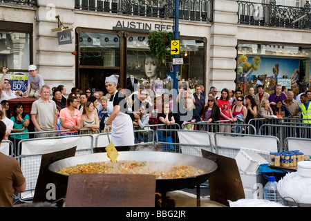 A Taste of Spain Festival in Regent Street London 31st. May 2009 Stock Photo