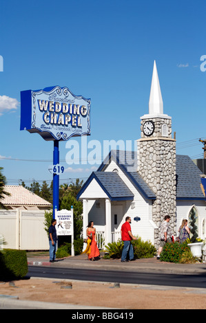 Graceland  Wedding Chapel Las Vegas Strip Stock Photo