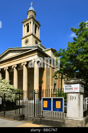 St Peters Church. Eaton Square, London, SW1, England, UK. Stock Photo