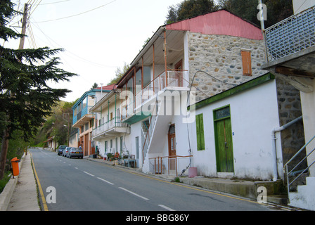The beautiful island of Cyprus. Troodos Mountains, Village Pedoulas. Stock Photo