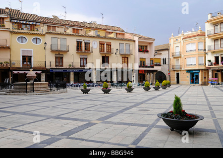 Plaza Mayor, main square, Sant Mateu, Sant Mateo, Castellon Stock Photo ...
