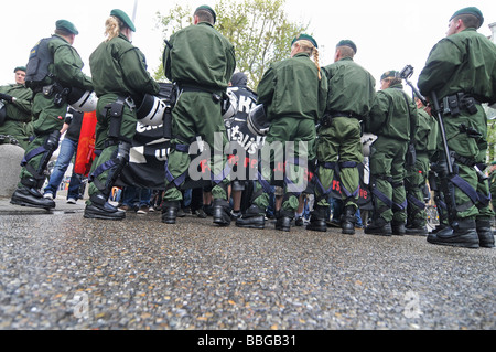 1st of May demonstration 'Together against crisis, war and capitalism', Stuttgart, Baden-Wuerttemberg, Germany, Europe Stock Photo