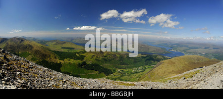 Glen Nevis from Ben Nevis Stock Photo