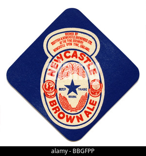Old beermat for Newcastle Brown Ale, Newcastle upon Tyne