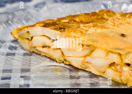 Spanish omelette close up Stock Photo