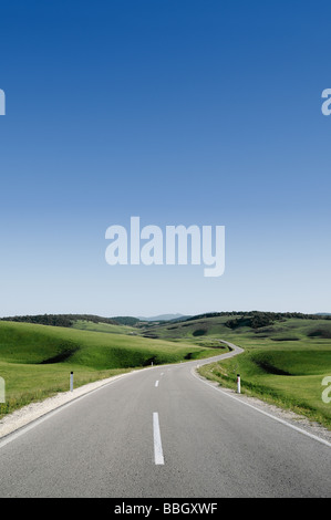 Road Through the Hills of Bosnia Herzegovina Stock Photo