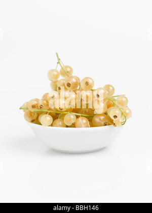 White currants isolated on white background Stock Photo