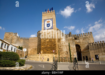 Alcazar Puerta de Sevilla in Carmona Seville Andalusia Spain Stock Photo
