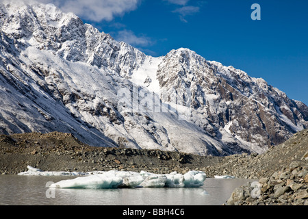 Tasman Glacier Lake Mount Cook National Park South Island New Zealand Stock Photo