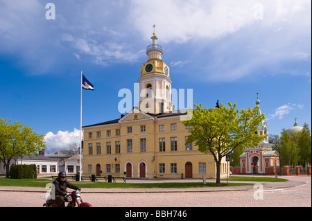 Town Hall in Old Town Hamina Finland Stock Photo