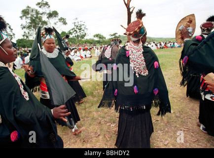 Gingindlovu KZN South Africa 12 2003 shembe women festival shembe church religion religious Stock Photo