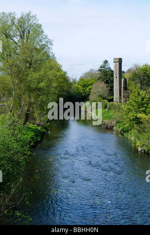 Six Mile Water as it passes Antrim Castle Grounds Stock Photo