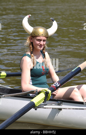Oxford University Summer Eights rowing Stock Photo