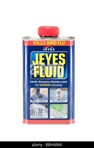 Can of Jeyes Fluid Stock Photo