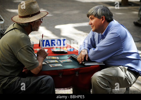 Fortune teller in Santiago, Chile Stock Photo