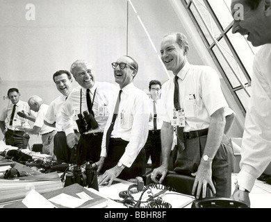 Apollo 11 Mission Control Center after Apollo 11 Liftoff, Kennedy Space Center, USA Stock Photo