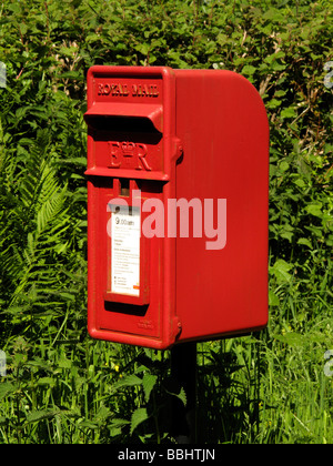 red post box Stock Photo