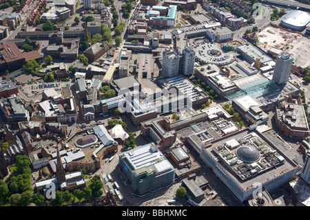 Aerial view of Coventry City centre Stock Photo