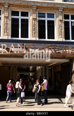 entrance to the grand arcade on st andrews street a large shopping centre which opened in march 2008 cambridge uk Stock Photo