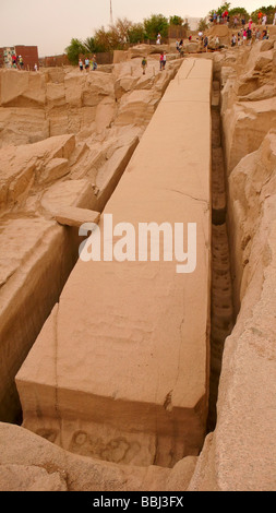 Unfinished obelisk, quarry, Aswan, Egypt, Africa Stock Photo