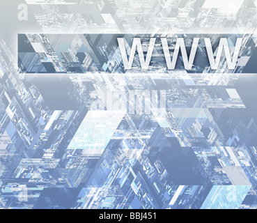 Data internet abstract illustrating electronic information concepts Stock Photo