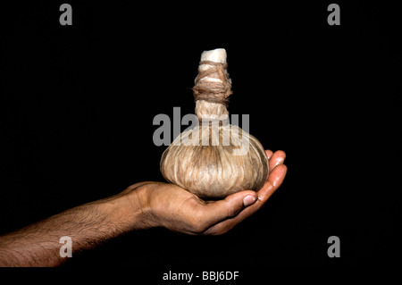 herbal bags or Kizhi used for ayurveda massage, ayurvedic treatment, kerala India Stock Photo