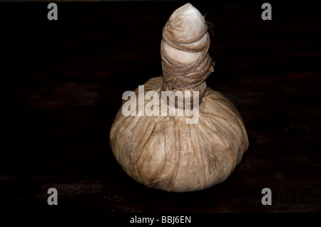 herbal bags or Kizhi used for ayurveda massage, ayurvedic treatment, kerala India Stock Photo