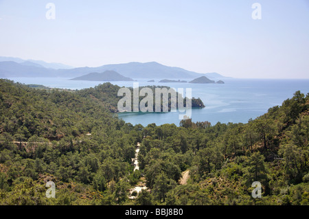 Coastal scene, Gocek, Mugla Province, Turkey Stock Photo