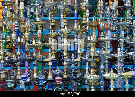 Water pipes in the Old Market Sharm El Sheikh Egypt Stock Photo