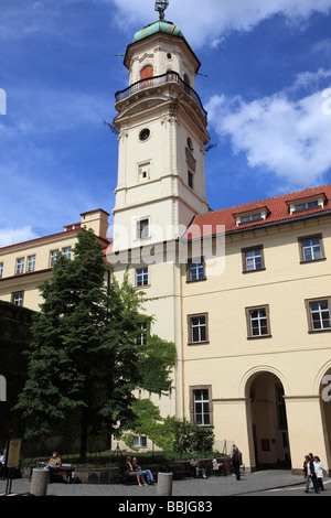 Czech Republic Prague Klementinum Clementinum Astronomical Tower Stock Photo