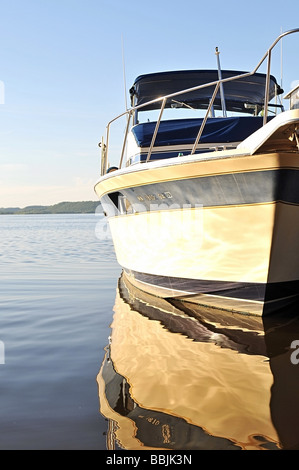 Boat on Mississippi river. Stock Photo