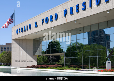 Gerald R Ford Presidential Museum in his home town of Grand Rapids Michigan USA Gerald Ford was 38th President of the USA Stock Photo