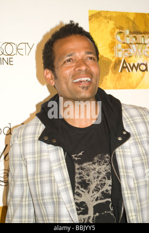 BEVERLY HILLS - MAY 31: Mario Van Peebles attends Hollywood Note's 1st annual Change the World Awards at the Beverly Hilton in B Stock Photo