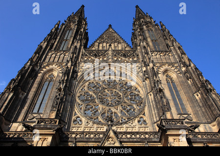 Czech Republic Prague St Vitus cathedral Stock Photo